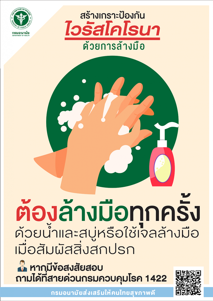 สร้างเกราะป้องกันไวรัสโคโรนาด้วยการล้างมือ