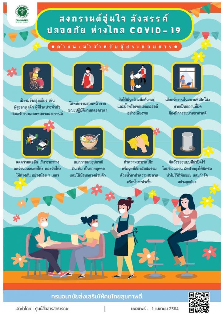 สงกรานต์อุ่นใจ สังสรรค์ ปลอดภัย ห่างไกล COVID-19
