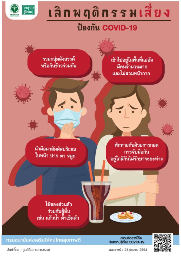 เลิกพฤติกรรมเสี่ยงป้องกัน COVID-19