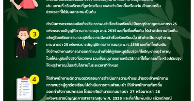 แนวทางควบคุมเหตุรำคาญ จากการกระทำให้เกิดกลิ่นหรือควันกัญชา กัญชง หรือพืชอื่นใด สำหรับราชการส่วนท้องถิ่น